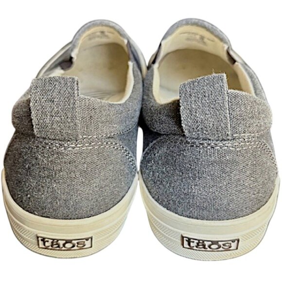 Taos Rubber Soul Slip On Canvas Sneakers - Charcoal Wash - 9 - Picture 5 of 13